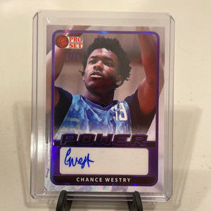 2021-22 Leaf Pro Set Power /20 - Chance Westry - Purple Auto Auburn Tigers